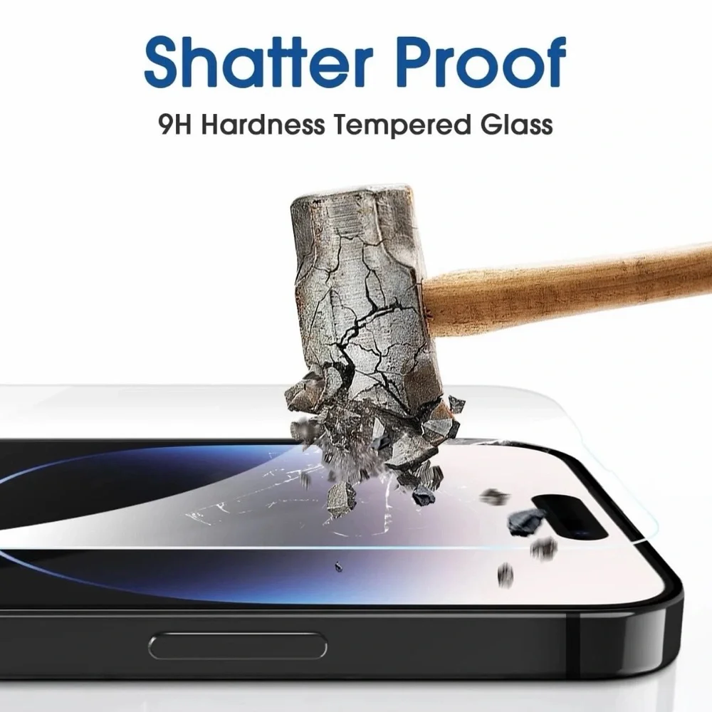 New 2 Pack Apple iPhone 17 Pro Tempered Glass Screen Protector Anti Scratch